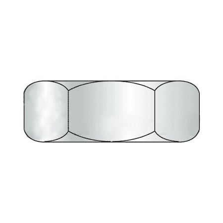 Newport Fasteners Jam Nut, M8-1.25, Steel, Class 4, Zinc Plated, 6.50 mm Ht, 2500 PK 108289-BR-2500